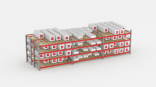 Durchlaufregal für Stückgut