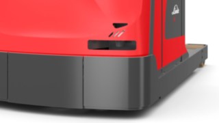 Mit Laserscannern an Front und Heck erkennt das Object Warning System Hindernisse. Object Warning System von Linde Material Handling
