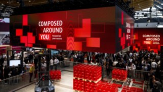 Messestandansicht Linde Material Handling auf der LogiMAT