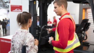 Linde Material Handling auf der A+A 2019 Linde Material Handling bei der A+A 2019
