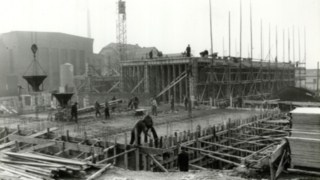 Baustelle mit Gerüst bei Linde Material Handling in Aschaffenburg Baustelle mit Gerüst bei Linde Material Handling in Aschaffenburg