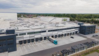 Luftaufnahme des KION Regional Distribution Center Central Europe in Kahl 