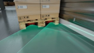 Visualisierung der 3D-Visual-SLAM-Technologie des Linde T-MATIC core.
