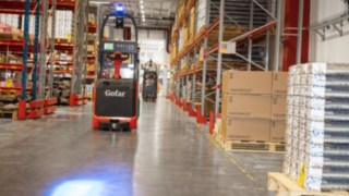Automatisierte Fahrzeuge von Linde bei Beleuchtungshersteller Fagerhults Belysning im Einsatz Automatisierte Fahrzeuge von Linde bei Beleuchtungshersteller Fagerhults Belysning im Einsatz