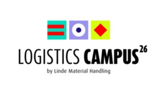 Keyvisual Linde Material Handling auf dem Logistics Campus 2026